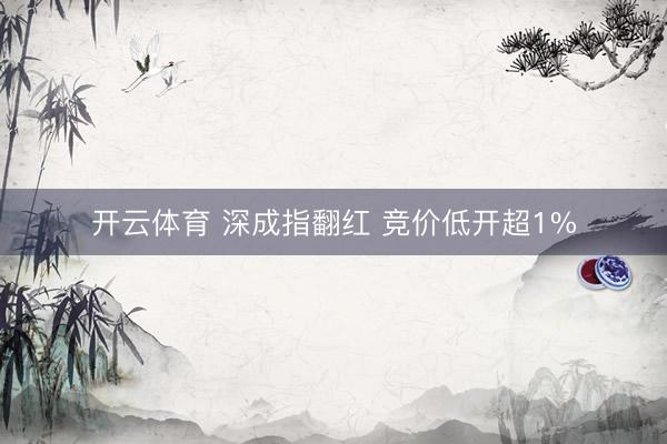 开云体育 深成指翻红 竞价低开超1%