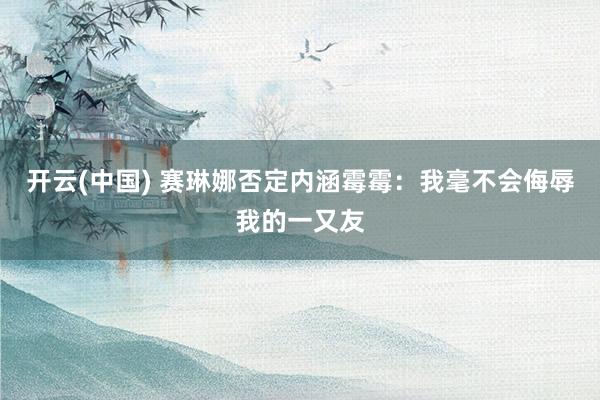 开云(中国) 赛琳娜否定内涵霉霉：我毫不会侮辱我的一又友
